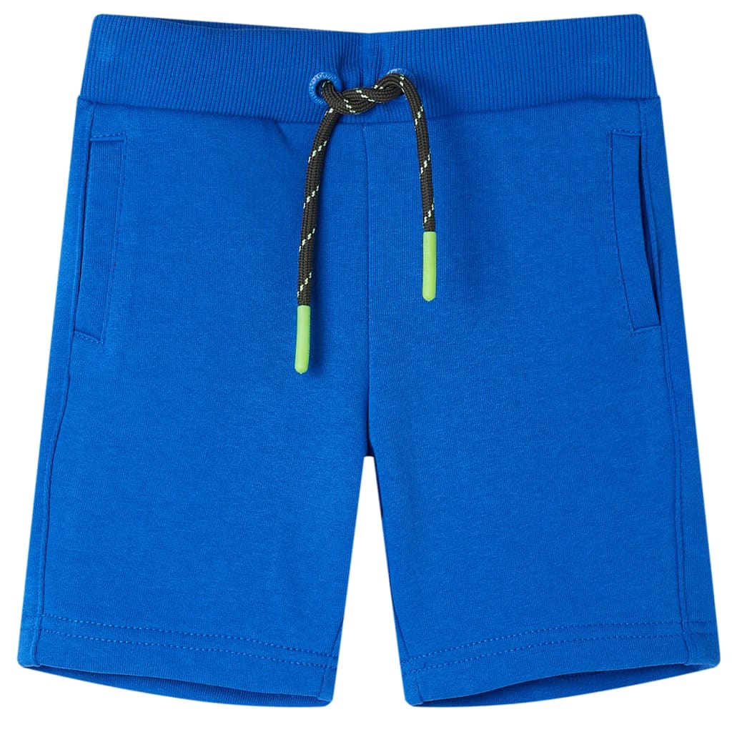 VidaXL short enfant avec cordon de serrage 128 bleu