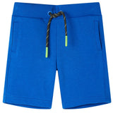 VidaXL short enfant avec cordon de serrage 128 bleu