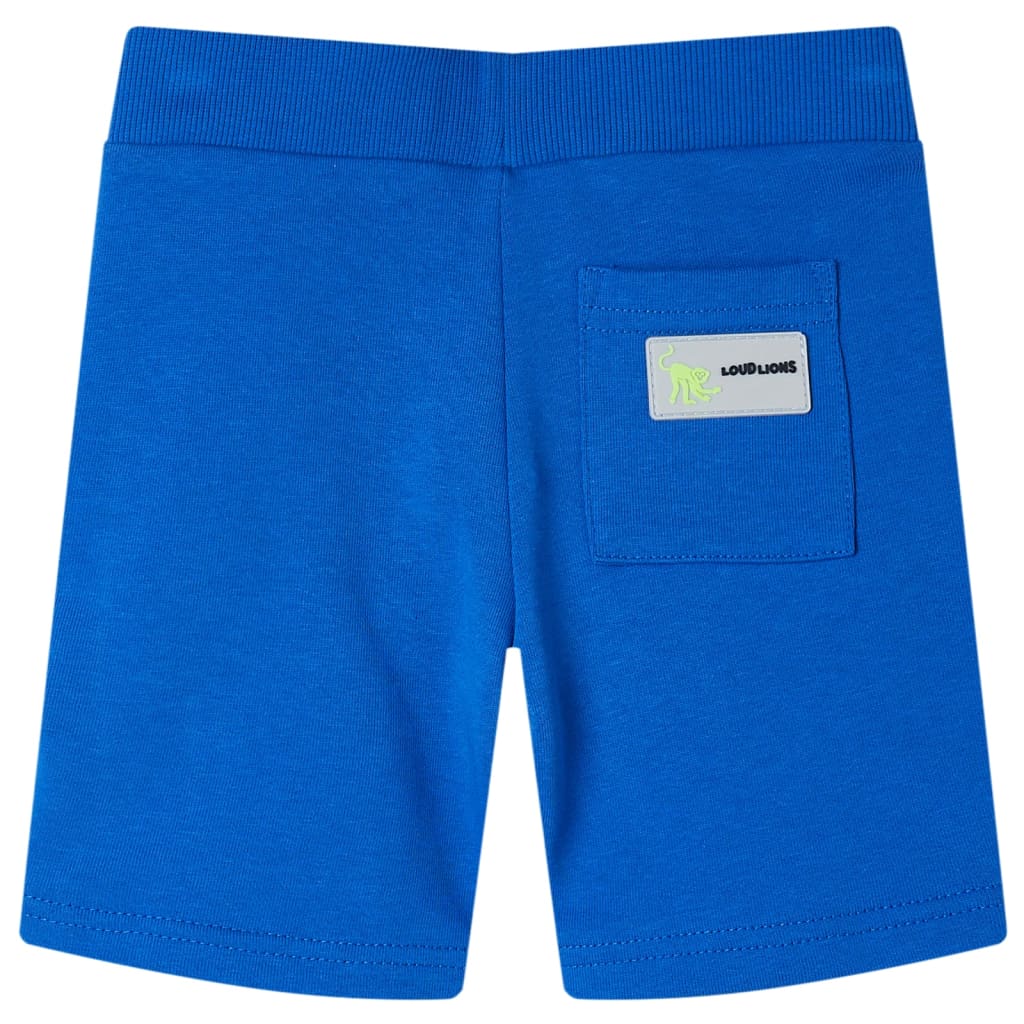 VidaXL short enfant avec cordon de serrage 128 bleu
