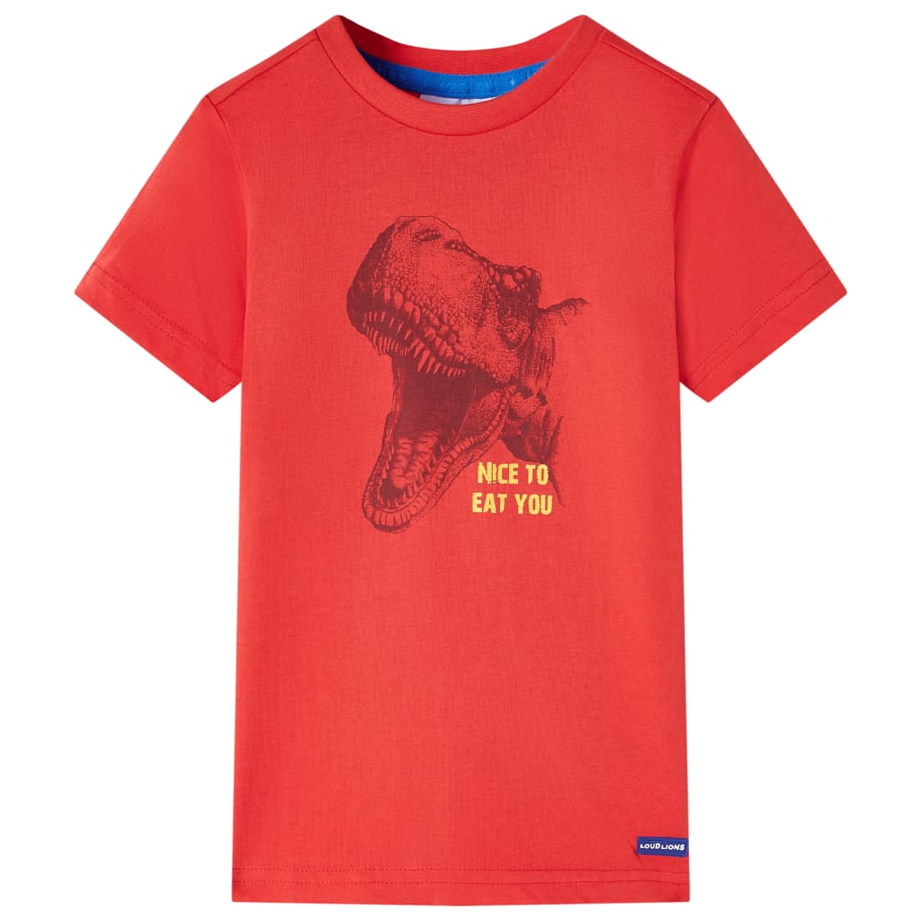 VidaXL Chemise enfant 116 rouge