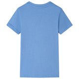 VidaXL Chemise enfant 104 bleu moyen