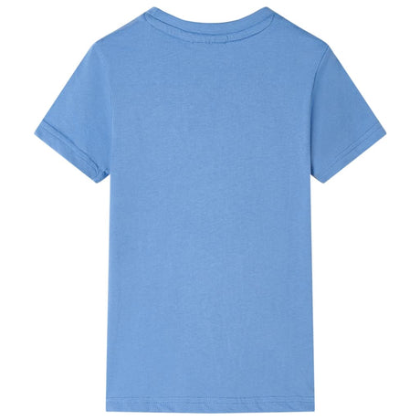 VidaXL Chemise enfant 104 bleu moyen