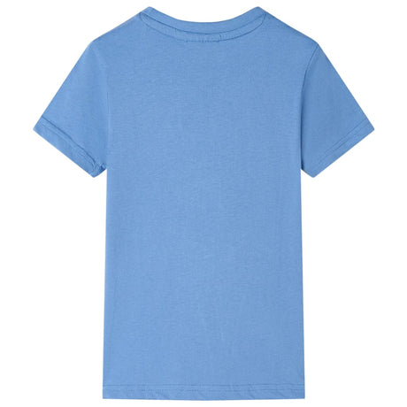 VidaXL Chemise enfant 128 bleu moyen