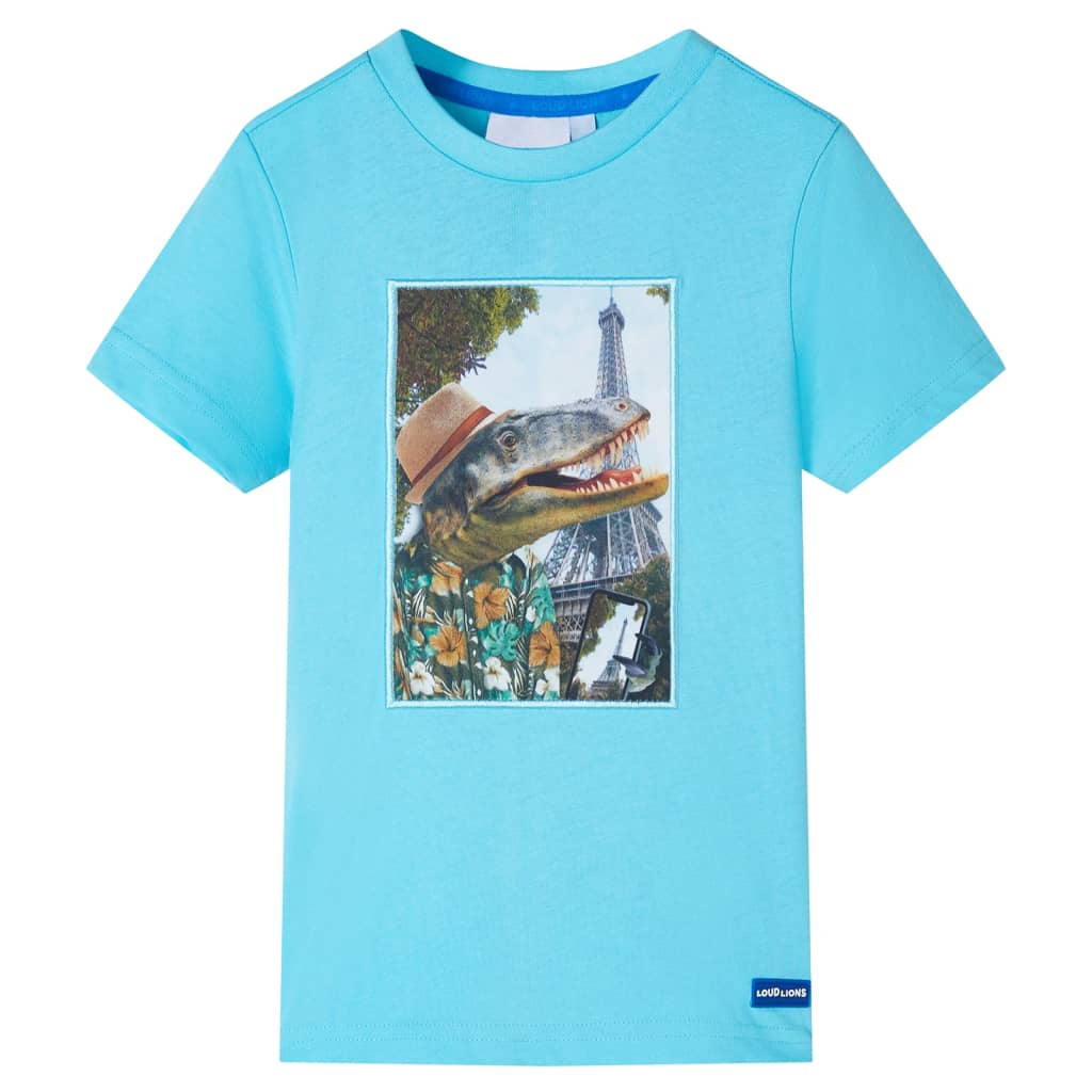 VidaXL Chemise enfant 116 bleu mer