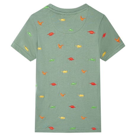 VidaXL Chemise enfant à manches courtes 116 kaki