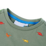 VidaXL Chemise enfant à manches courtes 116 kaki