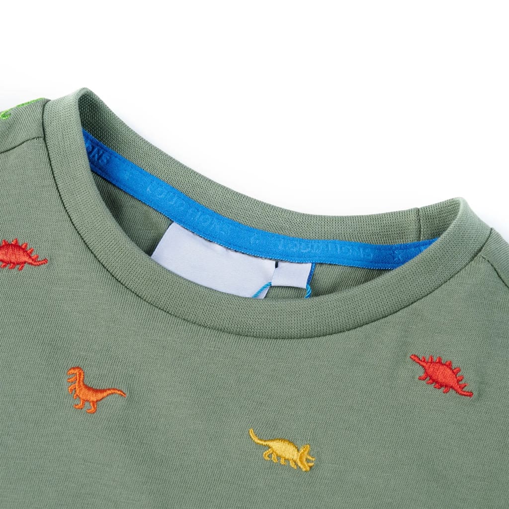 VidaXL Chemise enfant à manches courtes 128 kaki