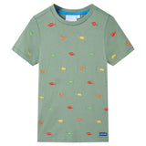 VidaXL Chemise enfant à manches courtes 140 kaki