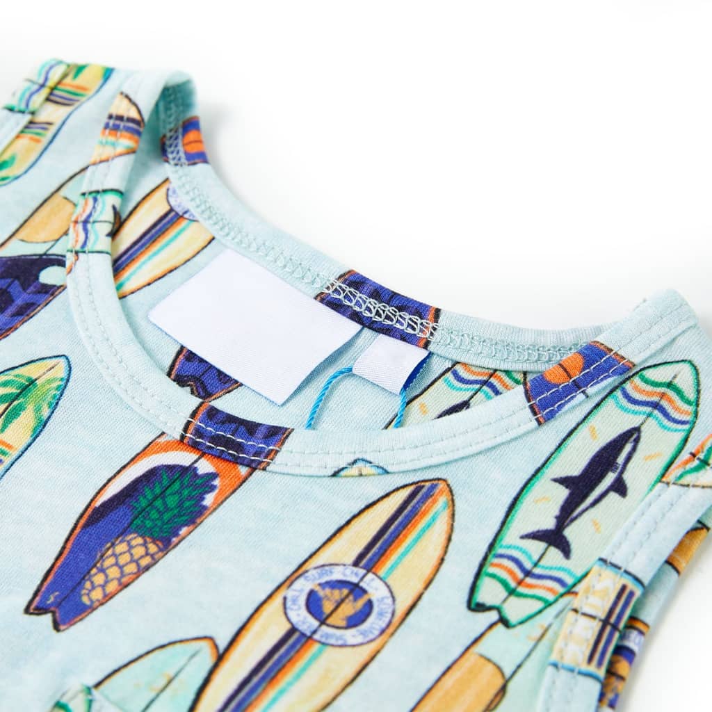 VidaXL Haut enfant 104 bleu doux mélangé