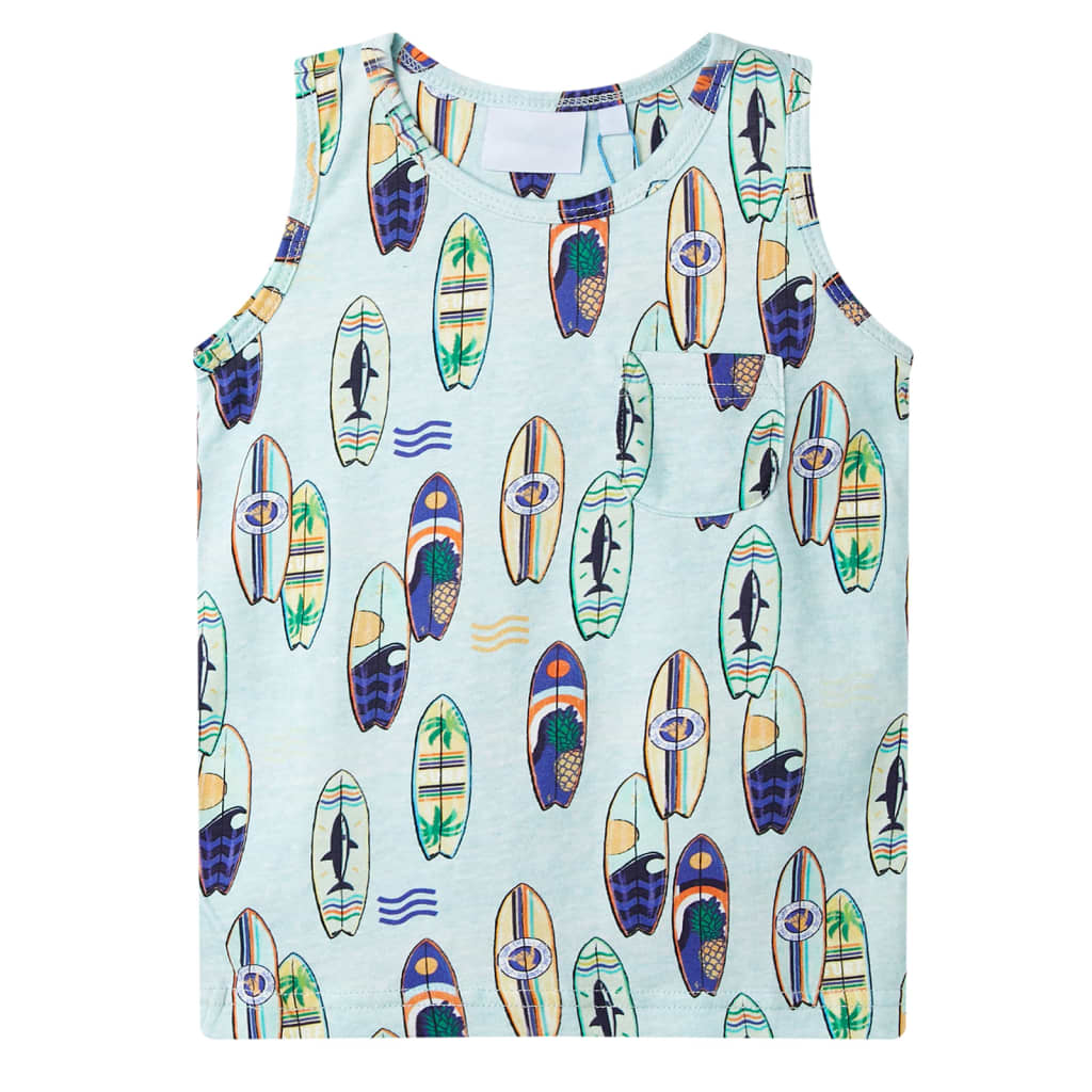 VidaXL Haut enfant 116 bleu doux mélangé