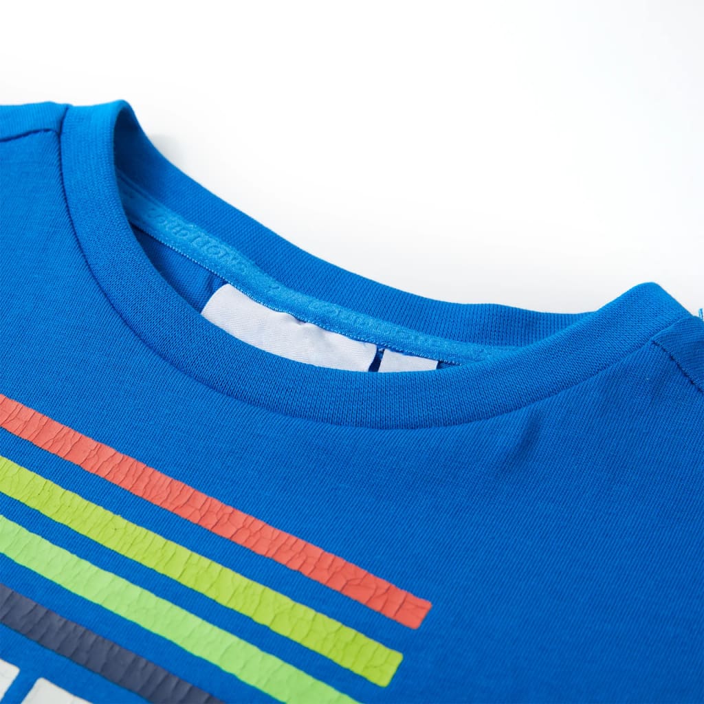 VidaXL Chemise enfant 92 bleu vif