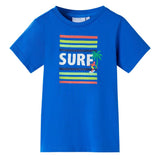 VidaXL Chemise enfant 128 bleu vif