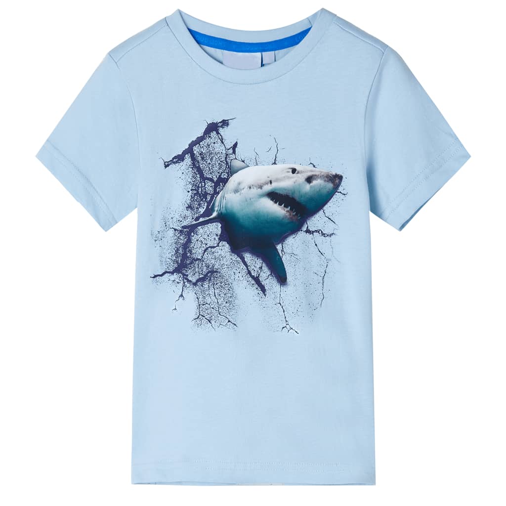 VidaXL Chemise enfant 128 bleu clair