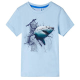 VidaXL Chemise enfant 128 bleu clair