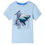 VidaXL Chemise enfant 140 bleu clair