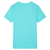 VidaXL Chemise enfant à manches courtes 92 bleu mer