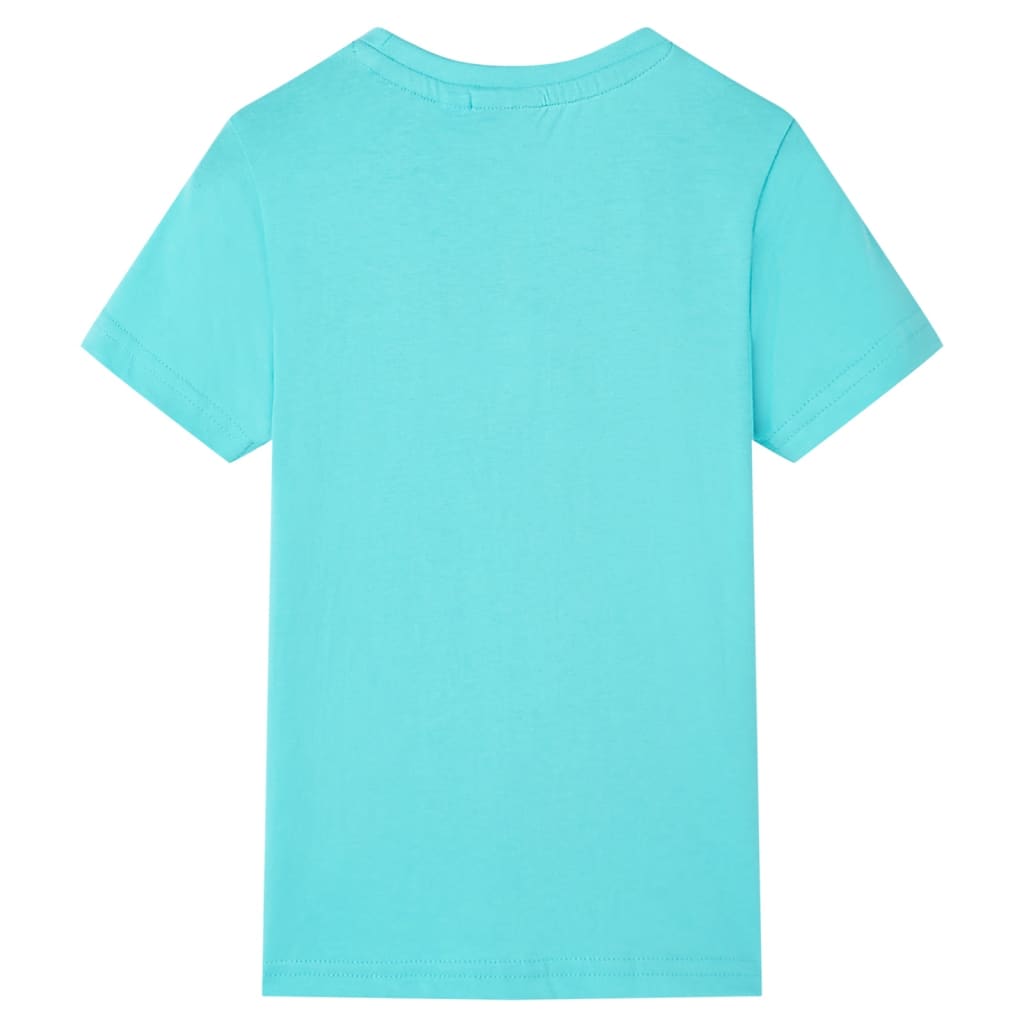VidaXL Chemise enfant à manches courtes 140 bleu mer
