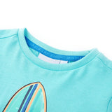 VidaXL Chemise enfant à manches courtes 140 bleu mer