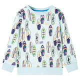 VidaXL Pull enfant 104 bleu doux mélangé