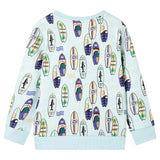 VidaXL Pull enfant 104 bleu doux mélangé