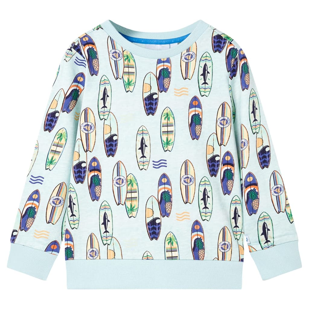 VidaXL Pull enfant 116 bleu doux mélangé