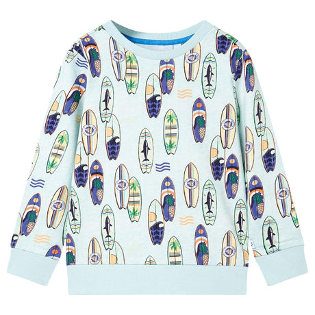 VidaXL Pull enfant 116 bleu doux mélangé