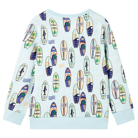 VidaXL Pull enfant 116 bleu doux mélangé