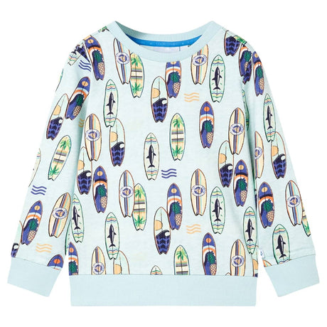 VidaXL Pull enfant 128 bleu doux mélangé
