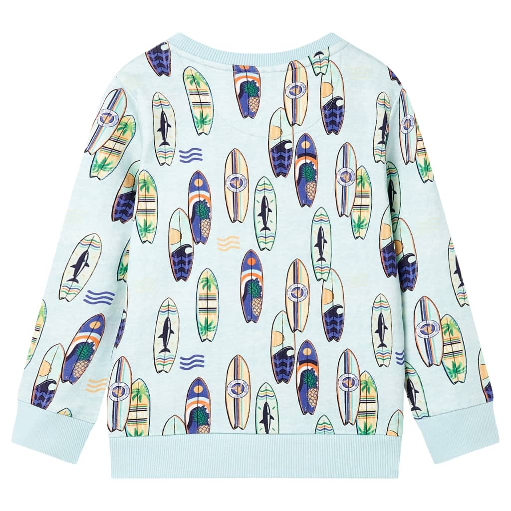 VidaXL Pull enfant 128 bleu doux mélangé