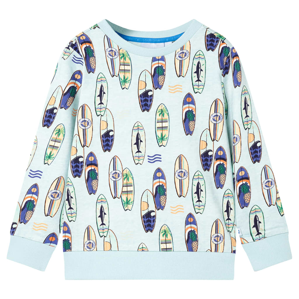 VidaXL Pull enfant 140 bleu doux mélangé