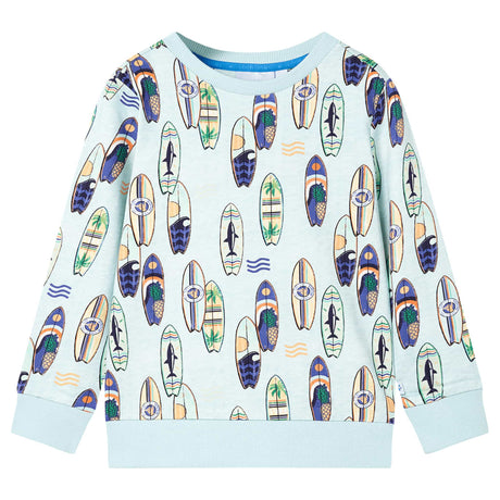 VidaXL Pull enfant 140 bleu doux mélangé
