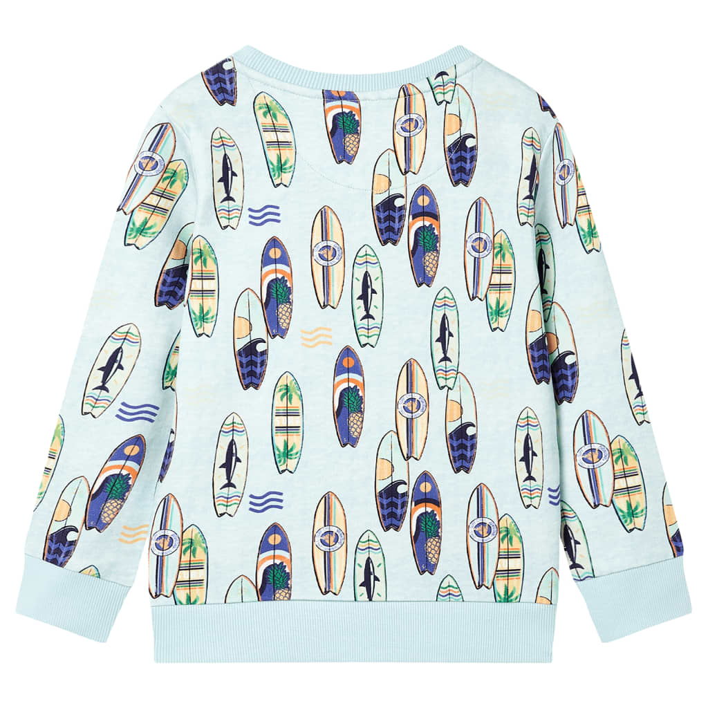 VidaXL Pull enfant 140 bleu doux mélangé