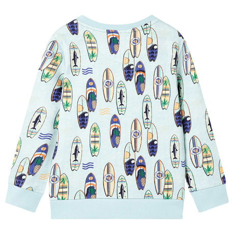 VidaXL Pull enfant 140 bleu doux mélangé