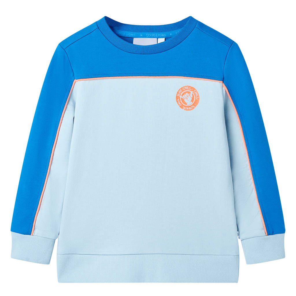 VidaXL Pull enfant 104 bleu vif et bleu clair