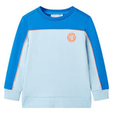 VidaXL Pull enfant 116 bleu vif et bleu clair