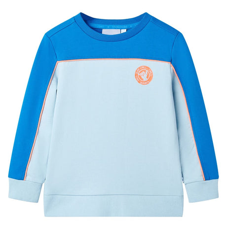VidaXL Pull enfant 116 bleu vif et bleu clair