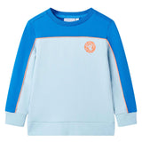 VidaXL Pull enfant 140 bleu vif et bleu clair