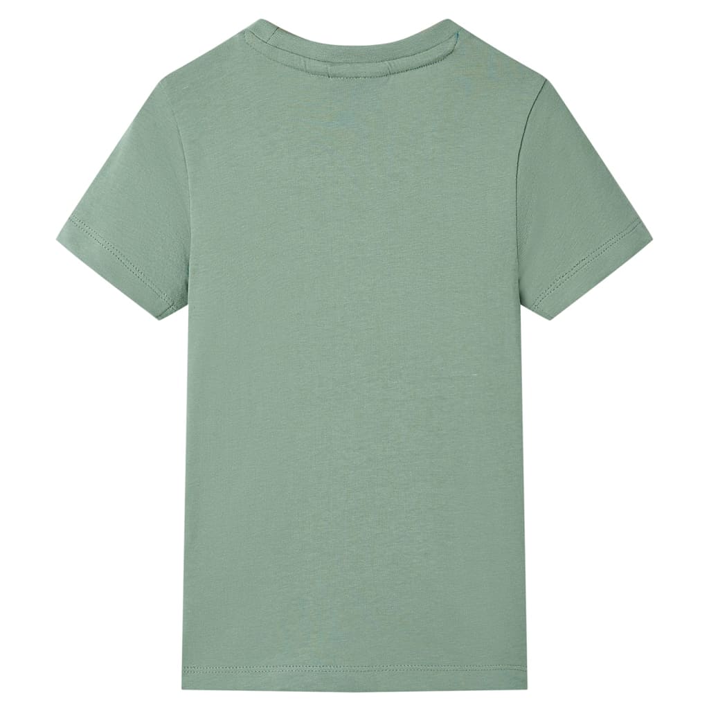 VidaXL Chemise enfant à manches courtes 128 kaki