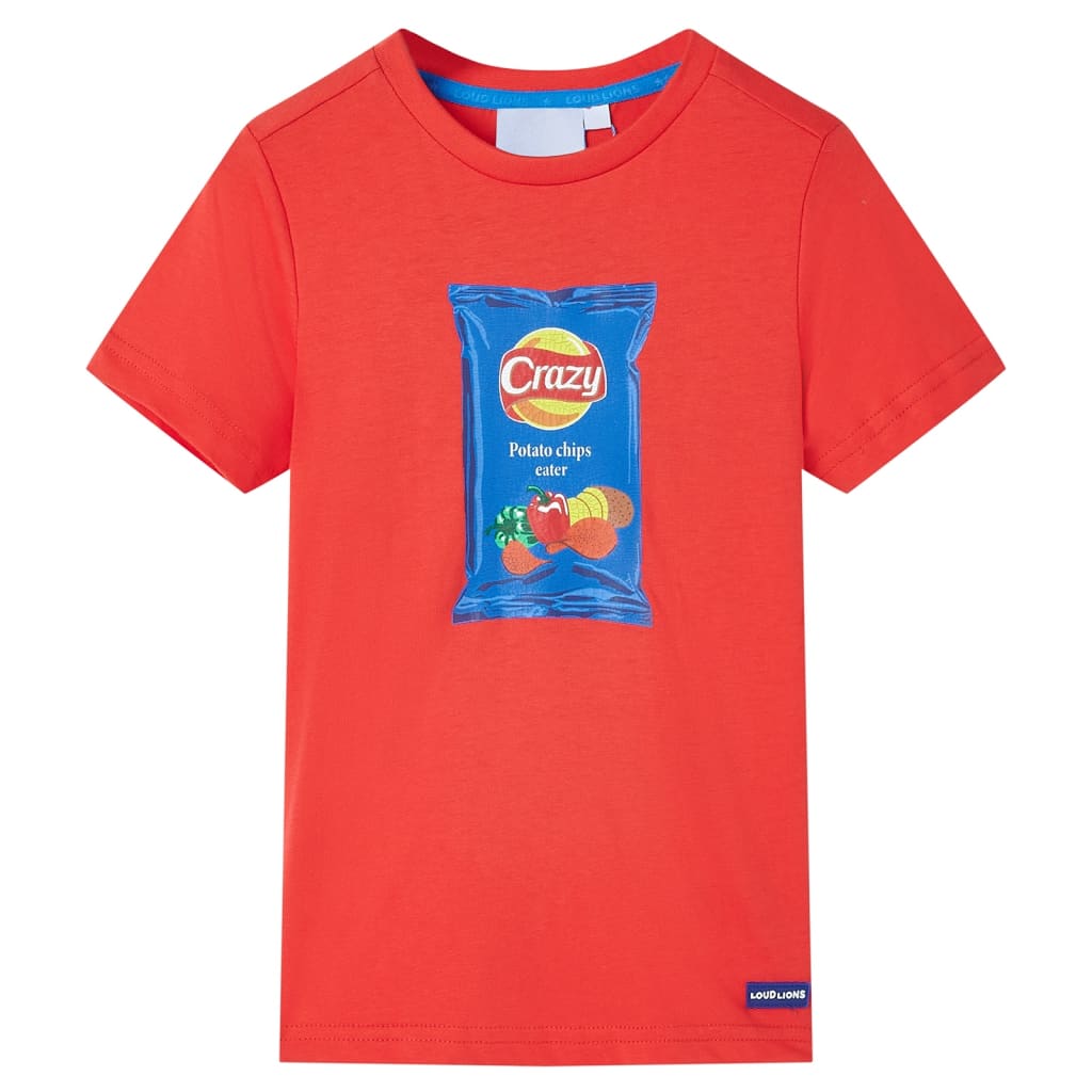 VidaXL Chemise enfant à manches courtes 92 rouge