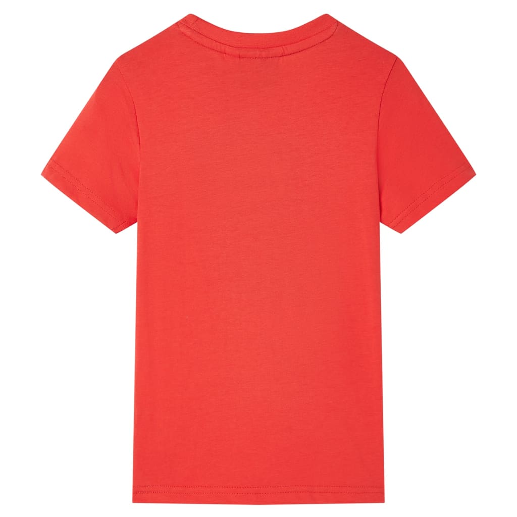 VidaXL Chemise enfant à manches courtes 116 rouge