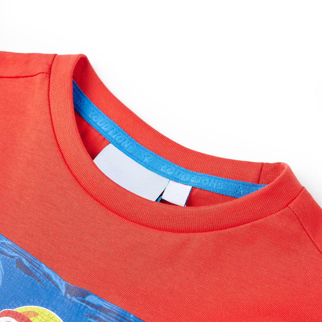 VidaXL Chemise enfant à manches courtes 140 rouge