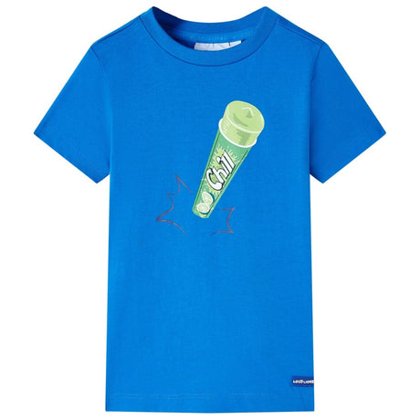 VidaXL Chemise enfant 128 bleu vif