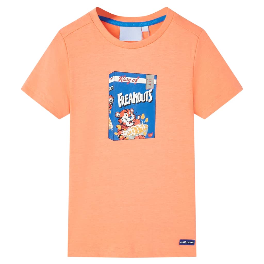 VidaXL Chemise enfant à manches courtes 92 orange fluo