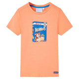 VidaXL Chemise enfant à manches courtes 92 orange fluo
