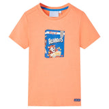 VidaXL Chemise enfant à manches courtes 116 orange fluo