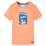 VidaXL Chemise enfant à manches courtes 140 orange fluo
