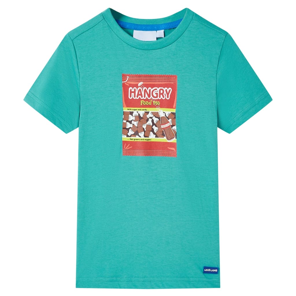 VidaXL Chemise enfant à manches courtes 104 menthe foncée