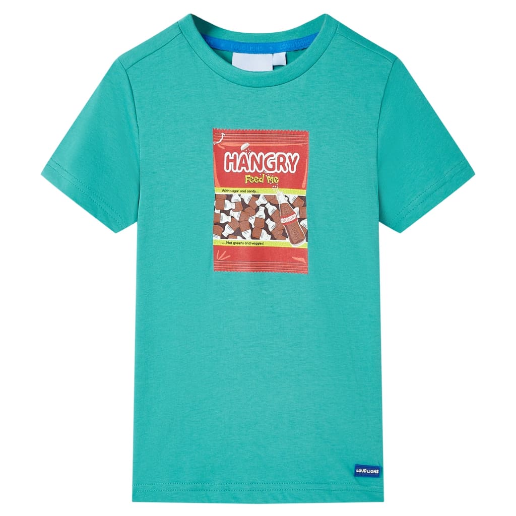 VidaXL Chemise enfant à manches courtes 116 menthe foncée
