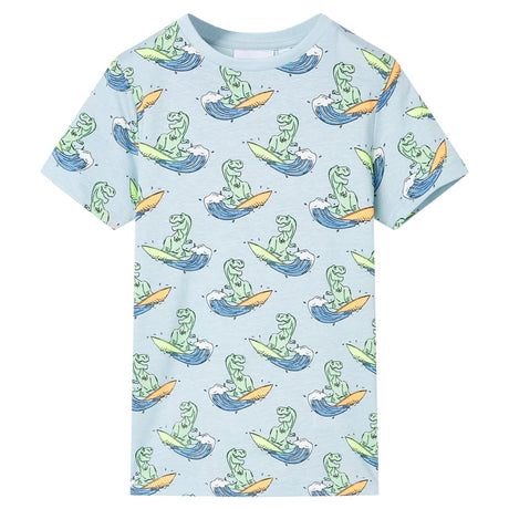 VidaXL Pyjama enfant à manches courtes 104 bleu clair