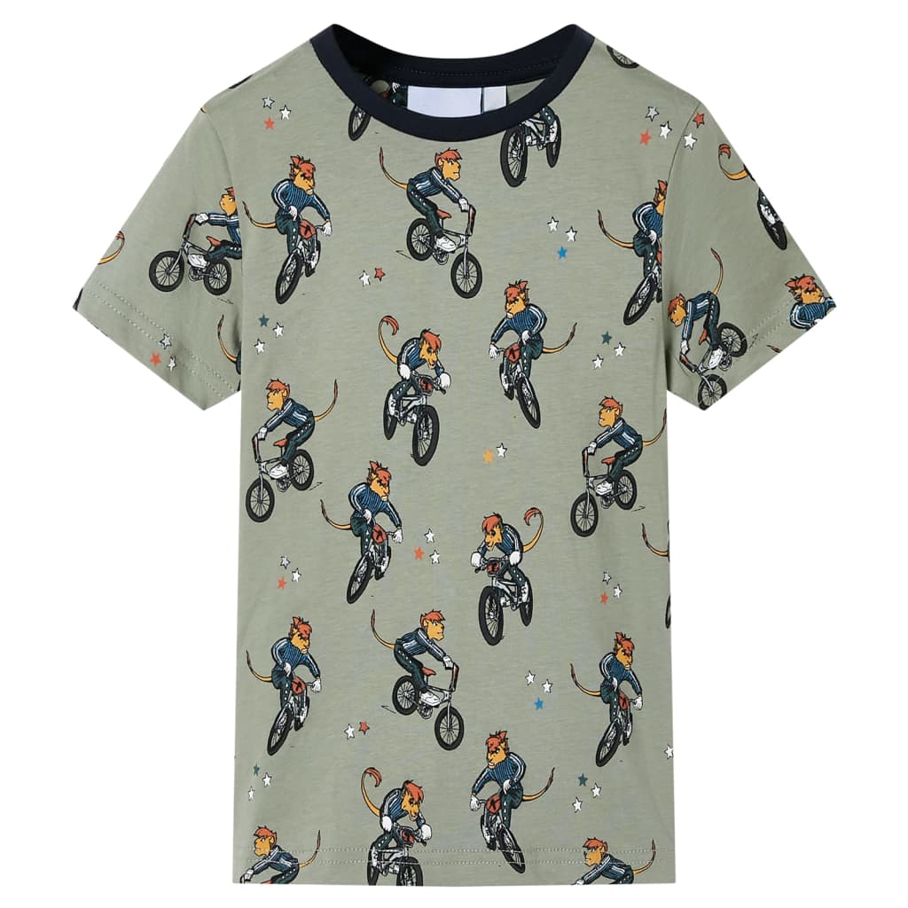 VidaXL Pyjama enfant à manches courtes 140 kaki clair